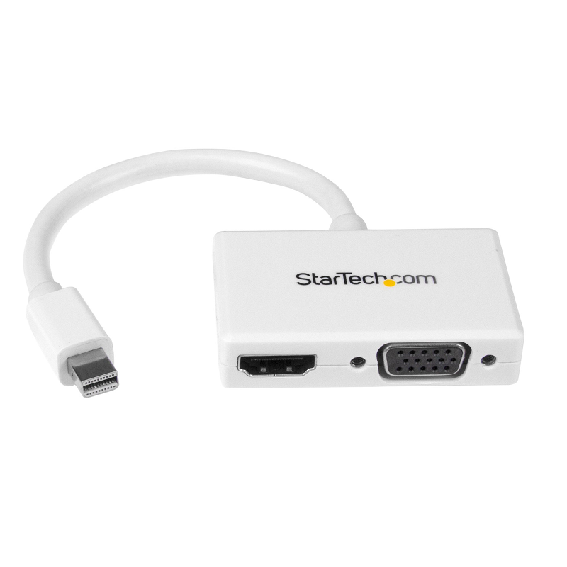 You Recently Viewed StarTech MDP2HDVGAW Travel A/V Adapter: 2-in-1 mDP to HDMI or VGA Converter - White Image